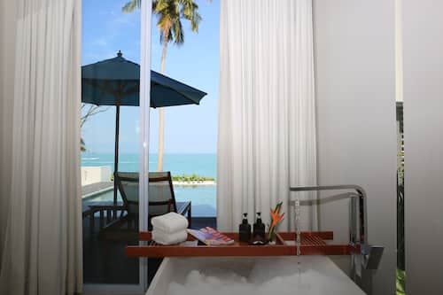 Chambre Double ou avec lits jumeaux, vue mer, en front de plage