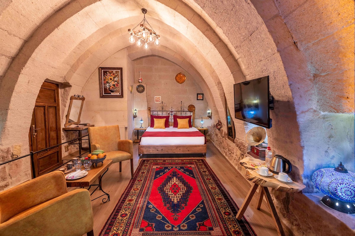 Camera Deluxe, 1 letto matrimoniale, idromassaggio (Kemer / Arch) | 1 camera, biancheria in cotone egiziano