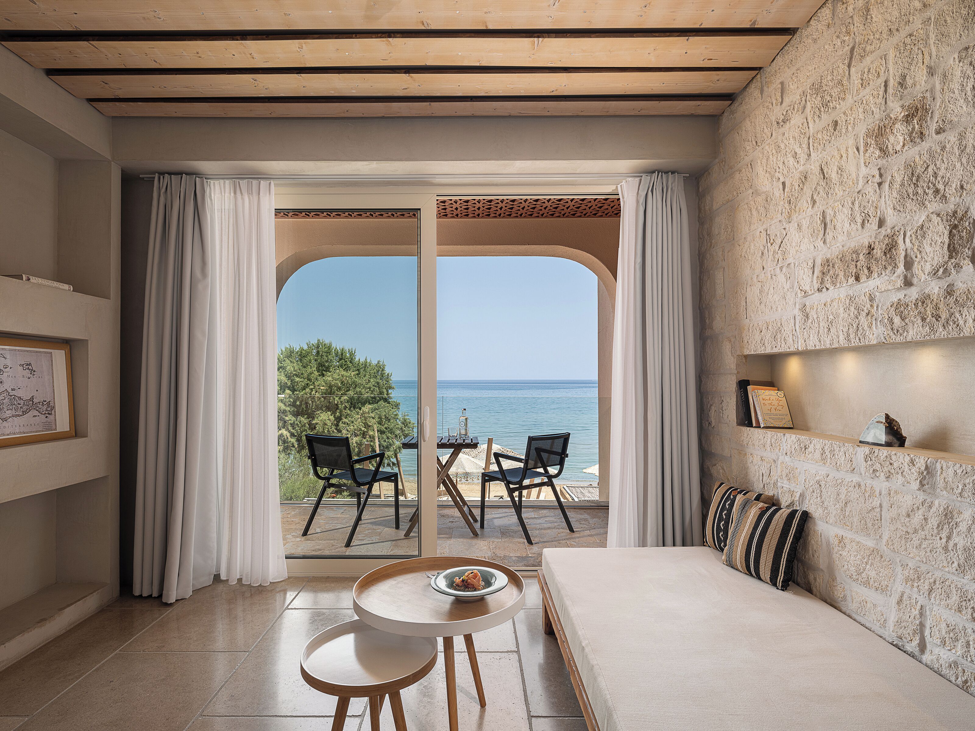 双人房, 阳台, 海景 (Communion) | 高档床上用品、迷你吧、客房内保险箱、特色装修