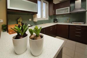 Superior Apartment, 1 Bedroom | Private kitchen - Home Suites (Hersonissos)