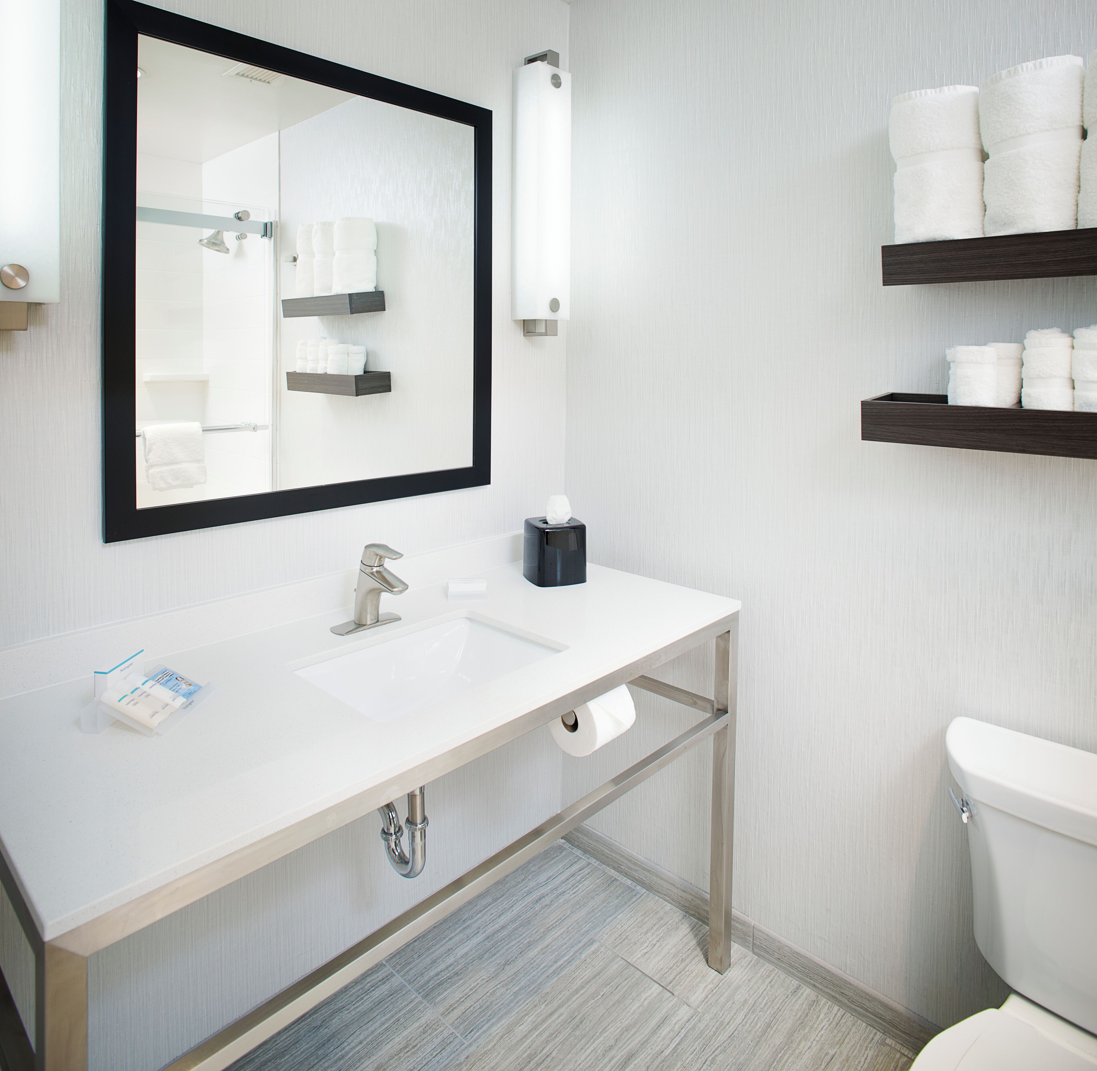 room, 1 king bed with sofa bed | bathroom | free toiletries, towels