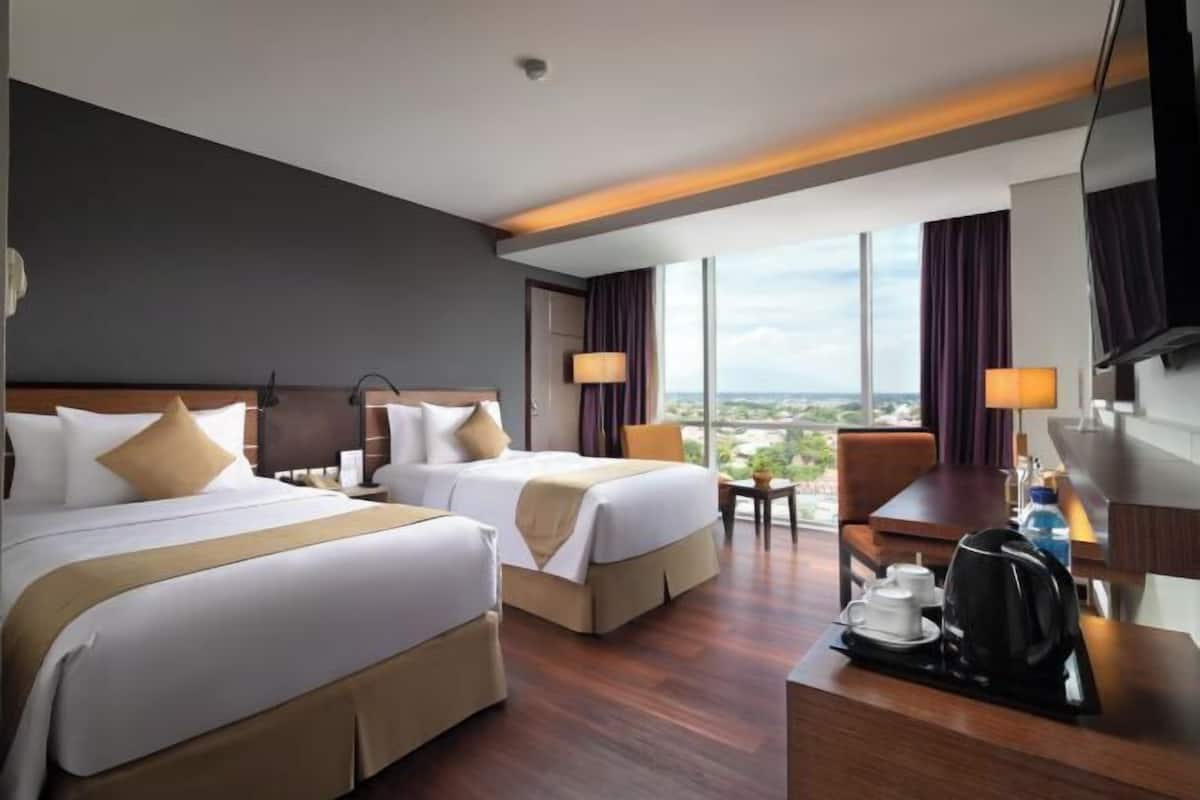Ropa de cama de alta calidad y minibar
