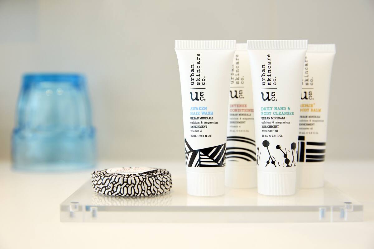 shower, rainfall showerhead, eco-friendly toiletries, hair dryer