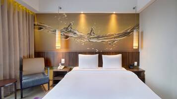 Minibar, in-room safe, desk, laptop workspace