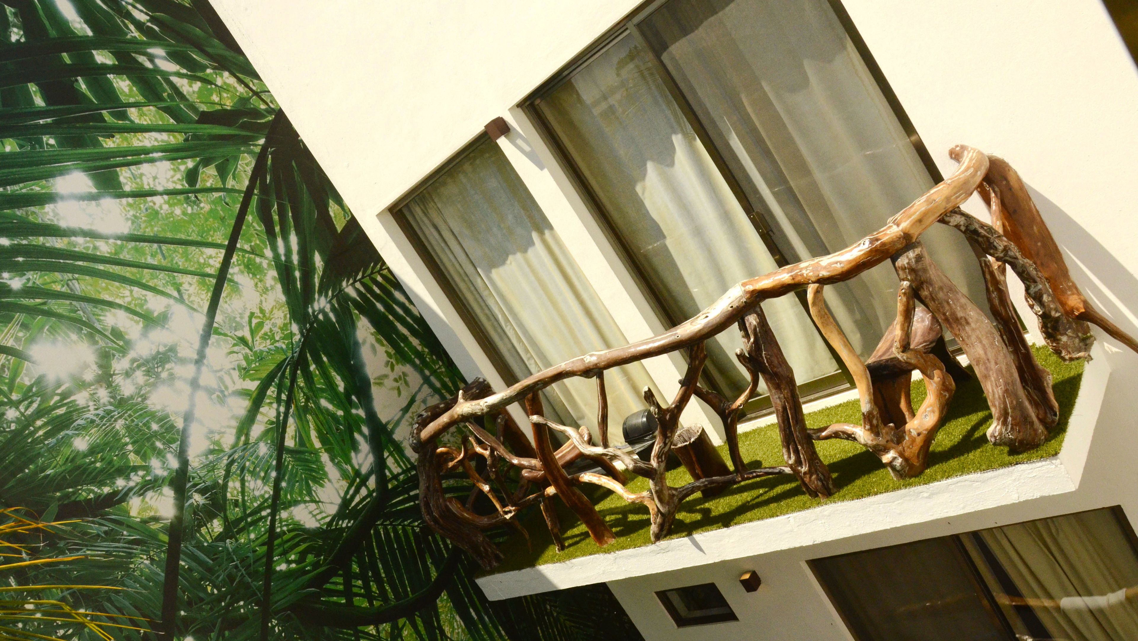 romantic double room, 1 queen bed with sofa bed, balcony, tower | balcony