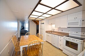 Condo, 2 Bedrooms | Private kitchen | Full-sized fridge, microwave, oven, stovetop - Century I 702 2 Bedroom Condo by RedAwning (Ocean City)
