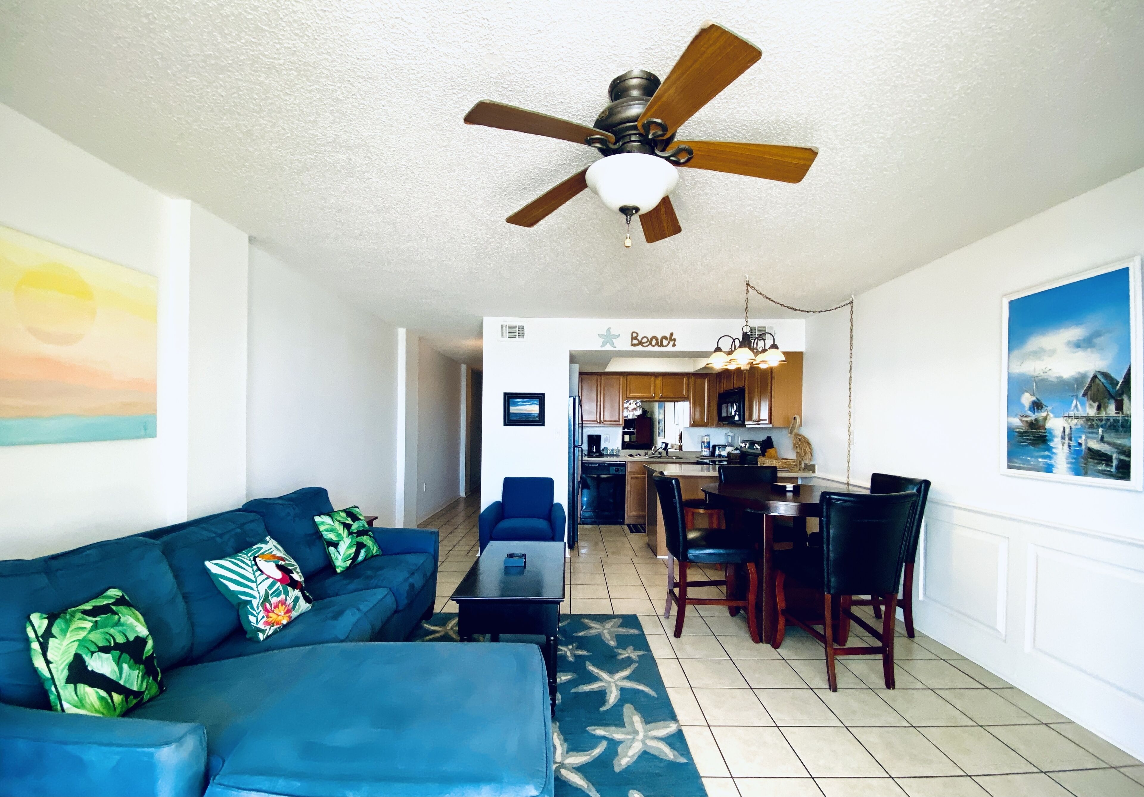 Condo, 1 Bedroom, Balcony, Beachfront (1.5 Bathrooms) | Living area | Flat-screen TV, DVD player