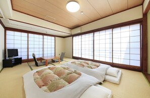 A large room for families use (W/Washing Machine) | Desk, laptop workspace, blackout curtains, iron/ironing board - Shinjuku Urban Hotel (Tokyo)