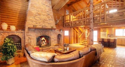 Log Cabin on the Stream