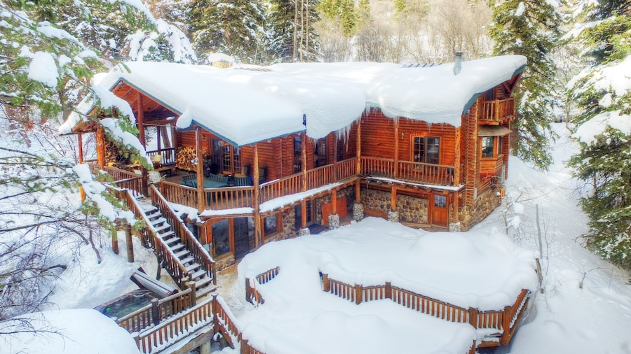 Log Cabin on the Stream