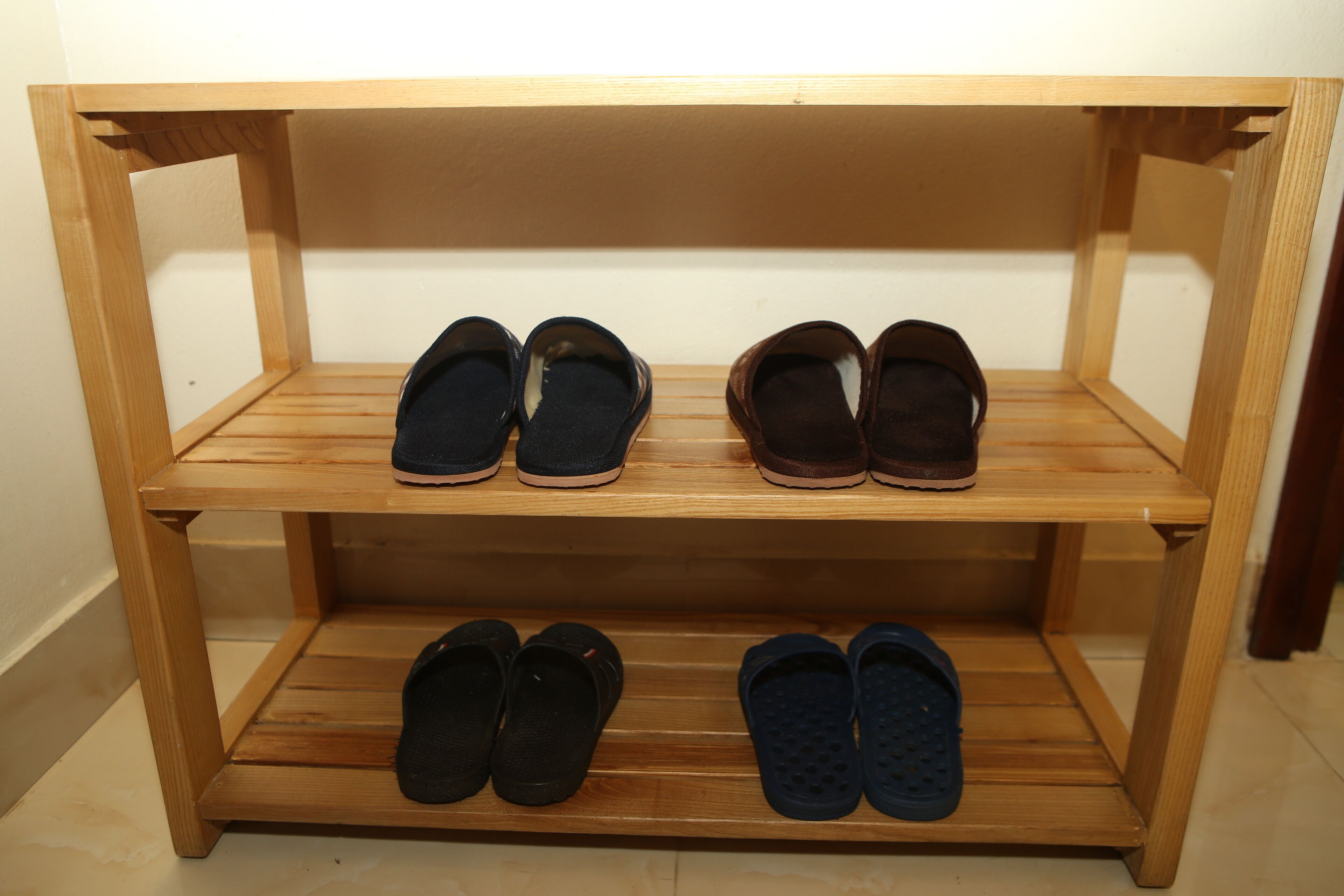 deluxe double room, 2 queen beds | bathroom | shower, rainfall showerhead, free toiletries, hair dryer