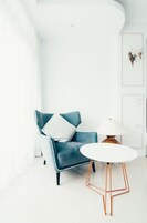 Double Room (Street View) | Living area | LCD TV