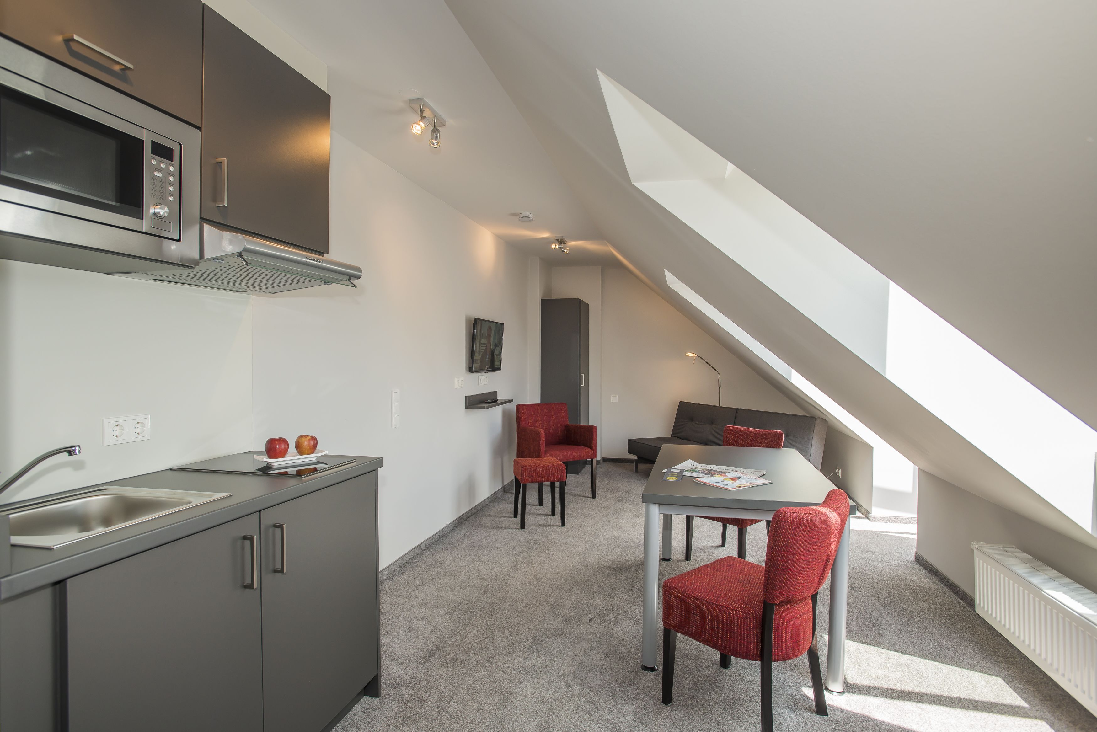 Suite, 1 Schlafzimmer | Eigene Küche | Kühlschrank, Mikrowelle, Herdplatte, Kochgeschirr/Geschirr/Besteck