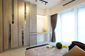 Suíte premium | Ferros/tábuas de passar roupa, Wi-Fi de cortesia