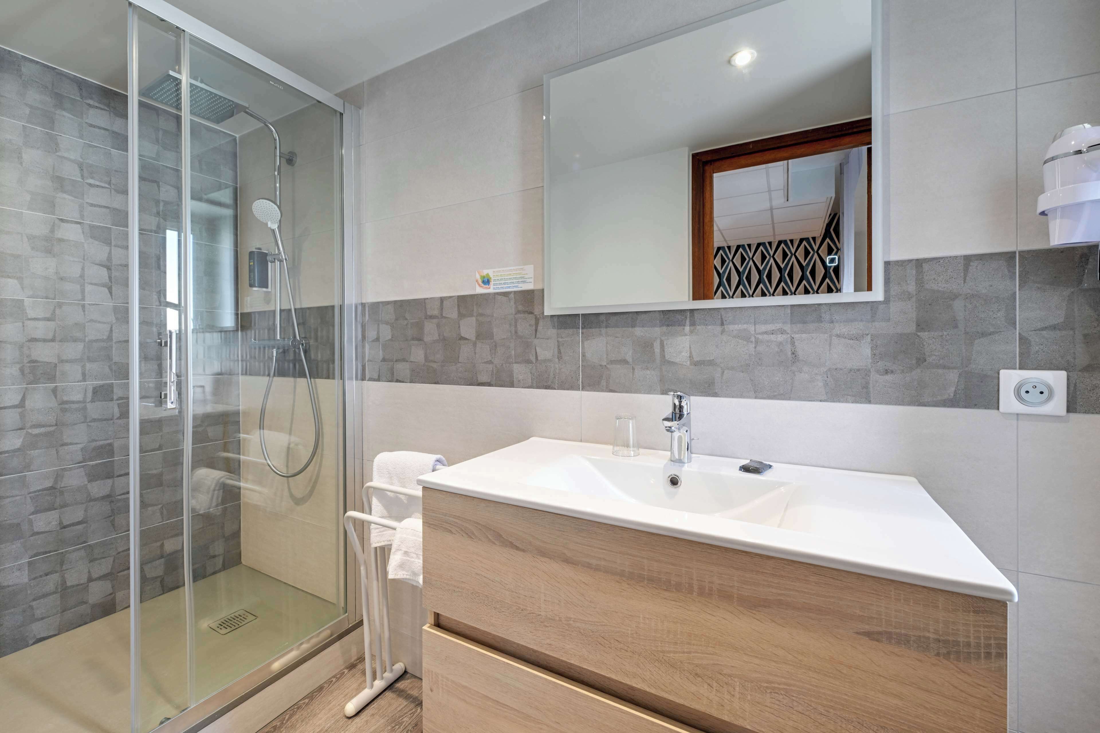 free toiletries, hair dryer, towels