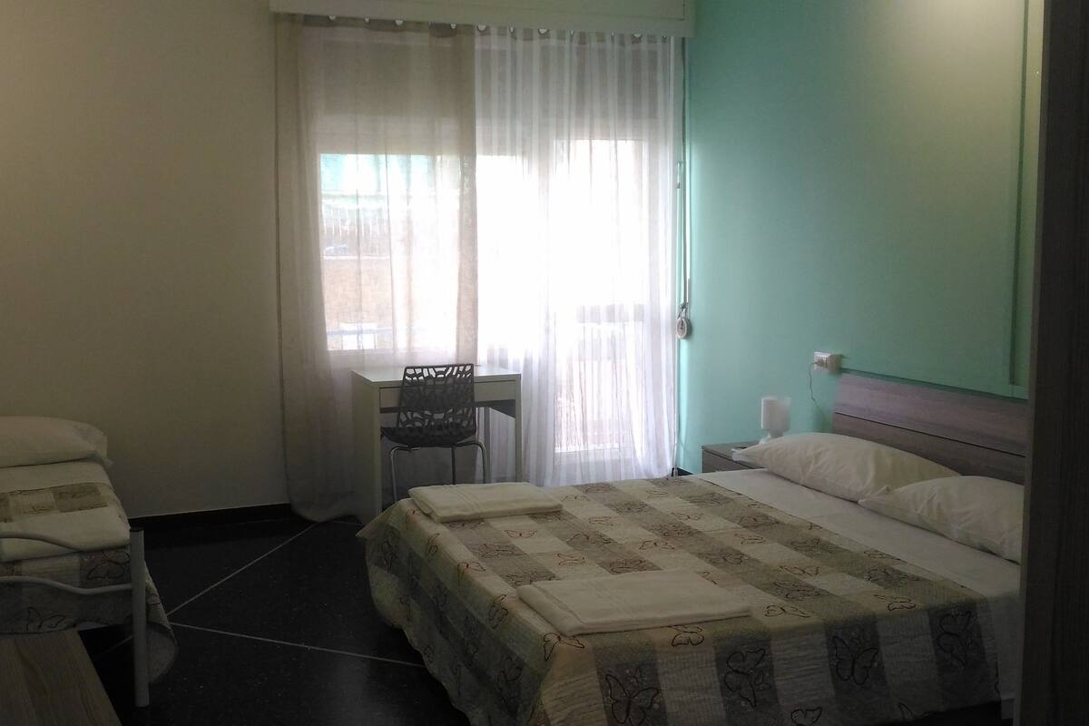 Triple Room | Premium bedding, in-room safe, desk, blackout drapes