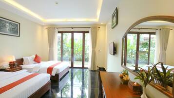 Minibar, in-room safe, desk, blackout curtains