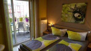 Leilighet – exclusive, 1 soverom, balkong | 1 soverom, sengetøy av topp kvalitet og individuelt dekorert