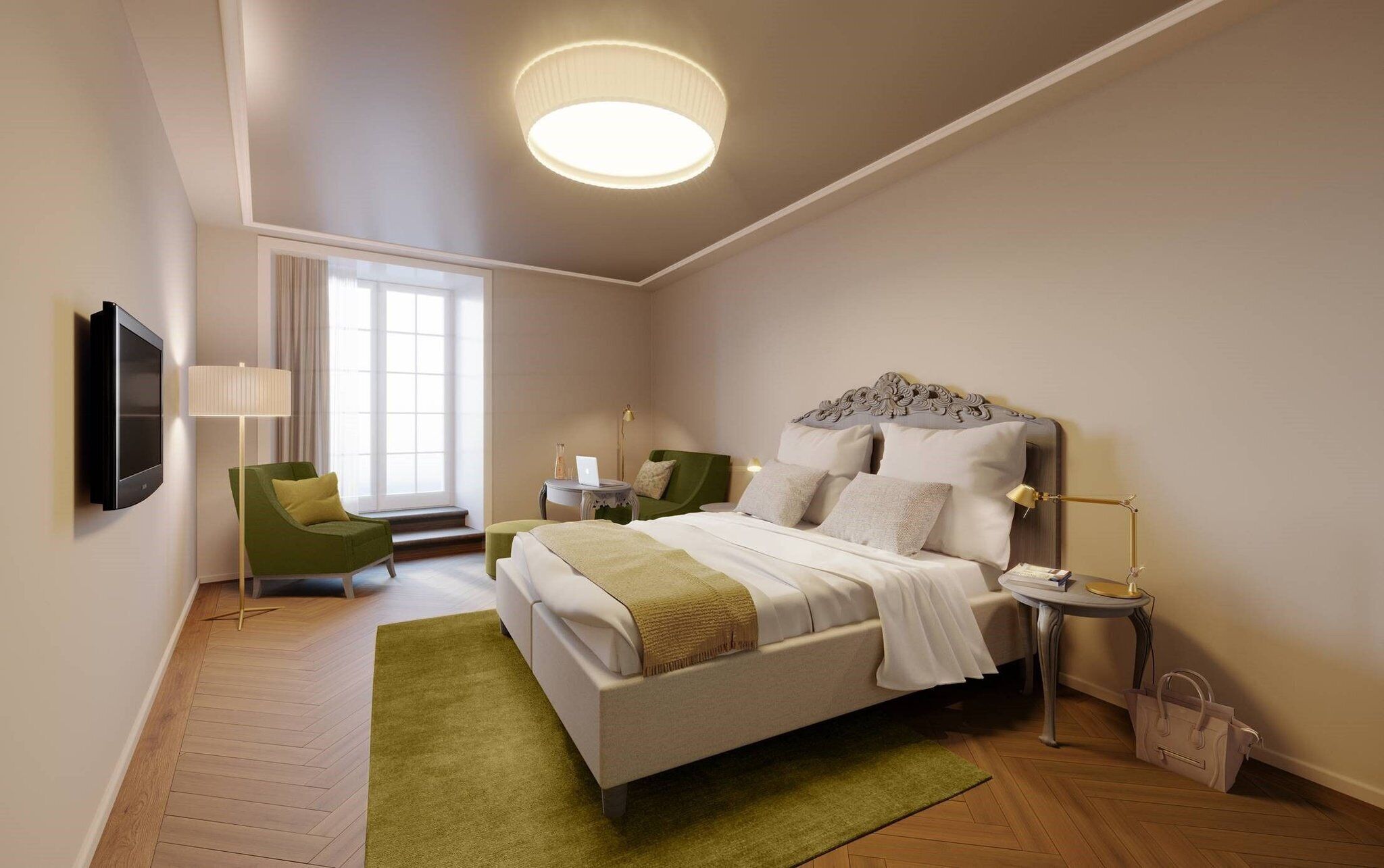 Egyptian cotton sheets, premium bedding, minibar, in-room safe