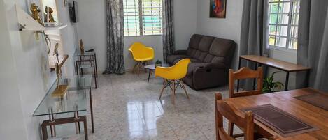 Family House, 3 Bedrooms, Garden View | Living area | Flat-screen TV