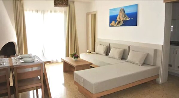 Premium Apartment, 1 Bedroom | Living area - Apartamentos El Moro (Sant Antoni de Portmany)