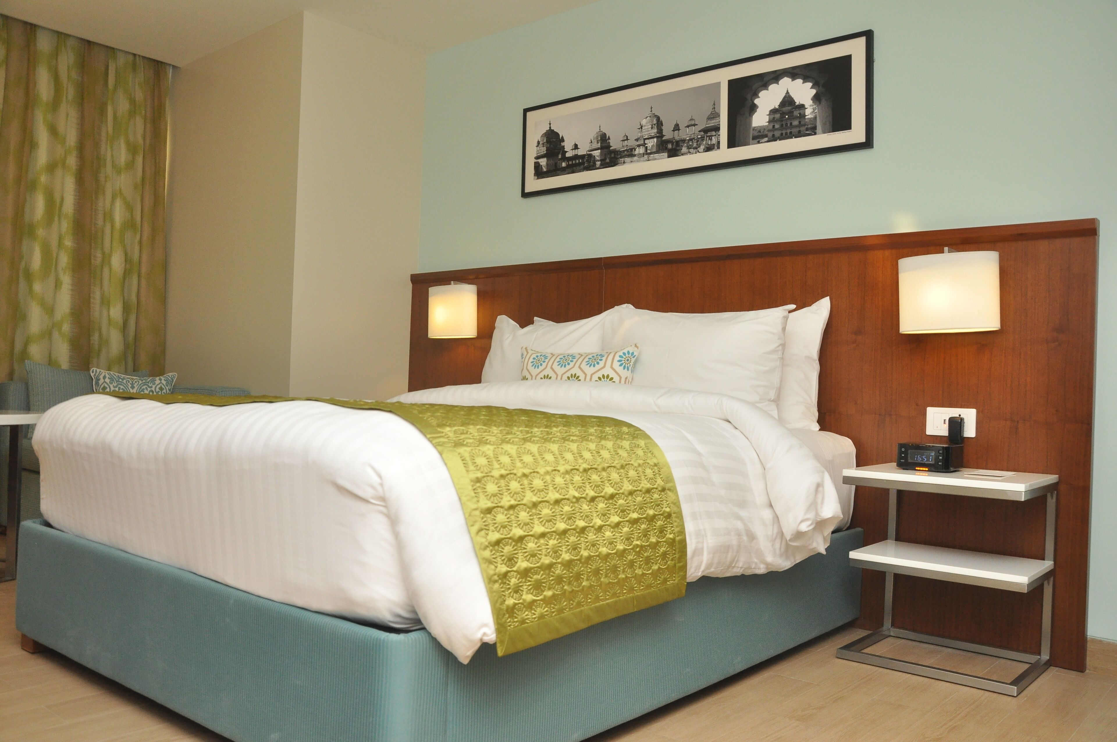 pillow-top beds, in-room safe, desk, soundproofing