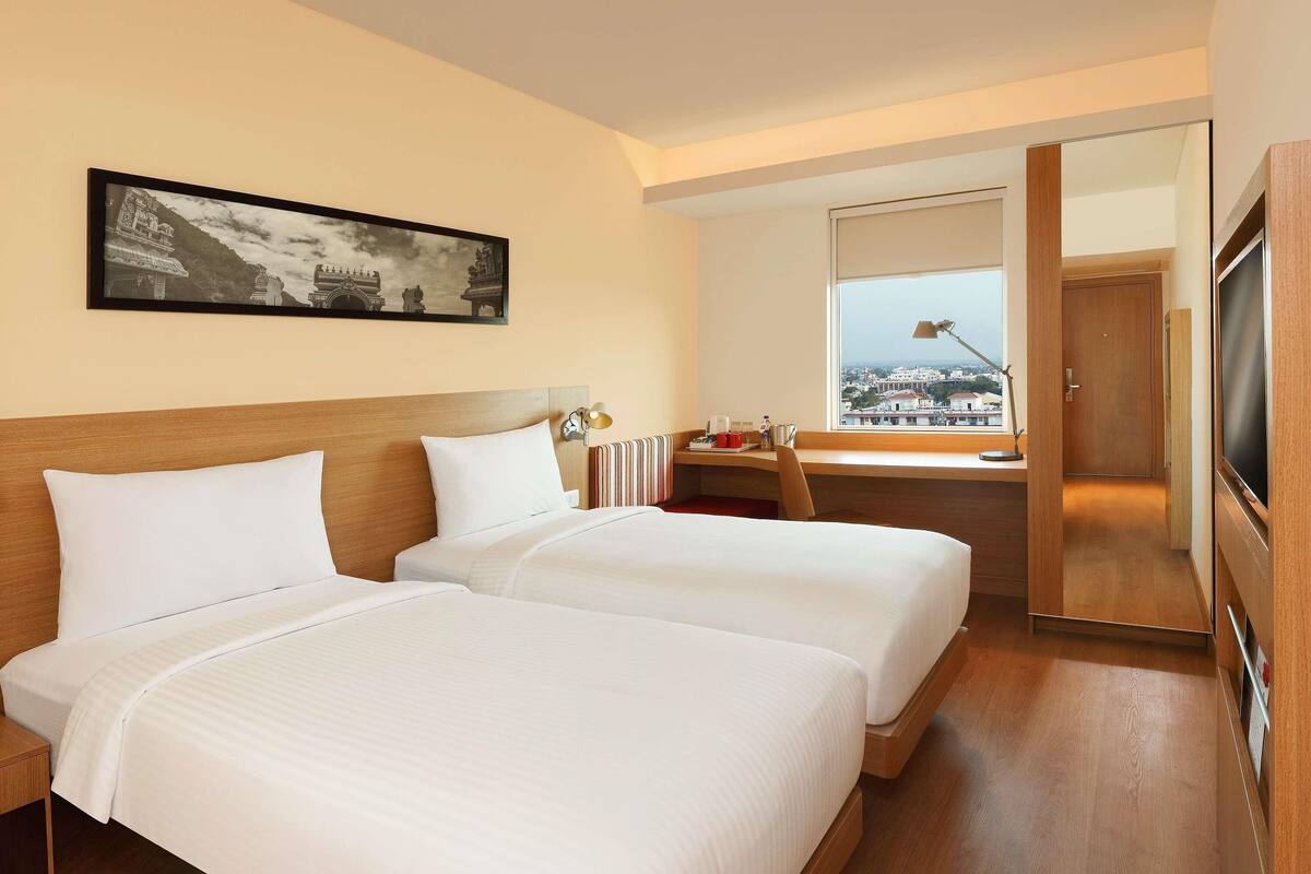Premium bedding, memory foam beds, minibar, in-room safe