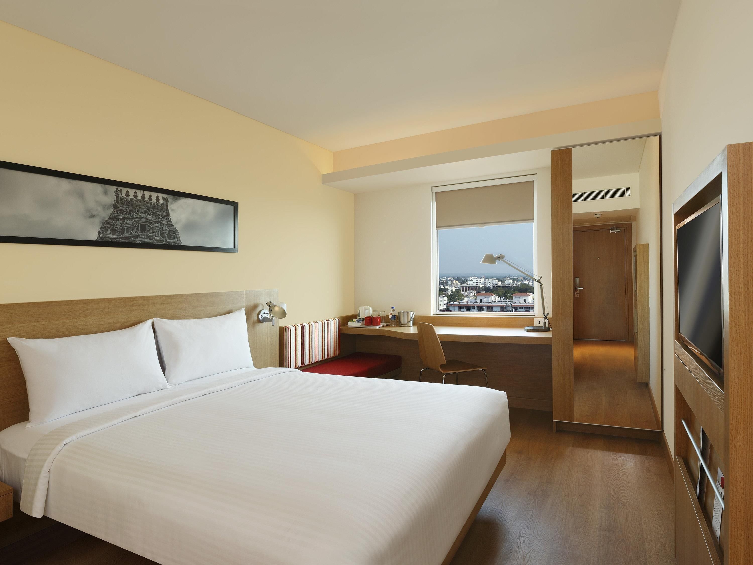 Premium bedding, memory foam beds, minibar, in-room safe