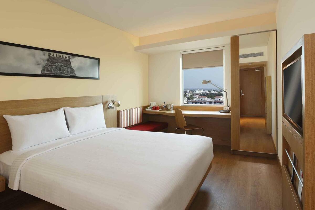Premium bedding, memory-foam beds, minibar, in-room safe