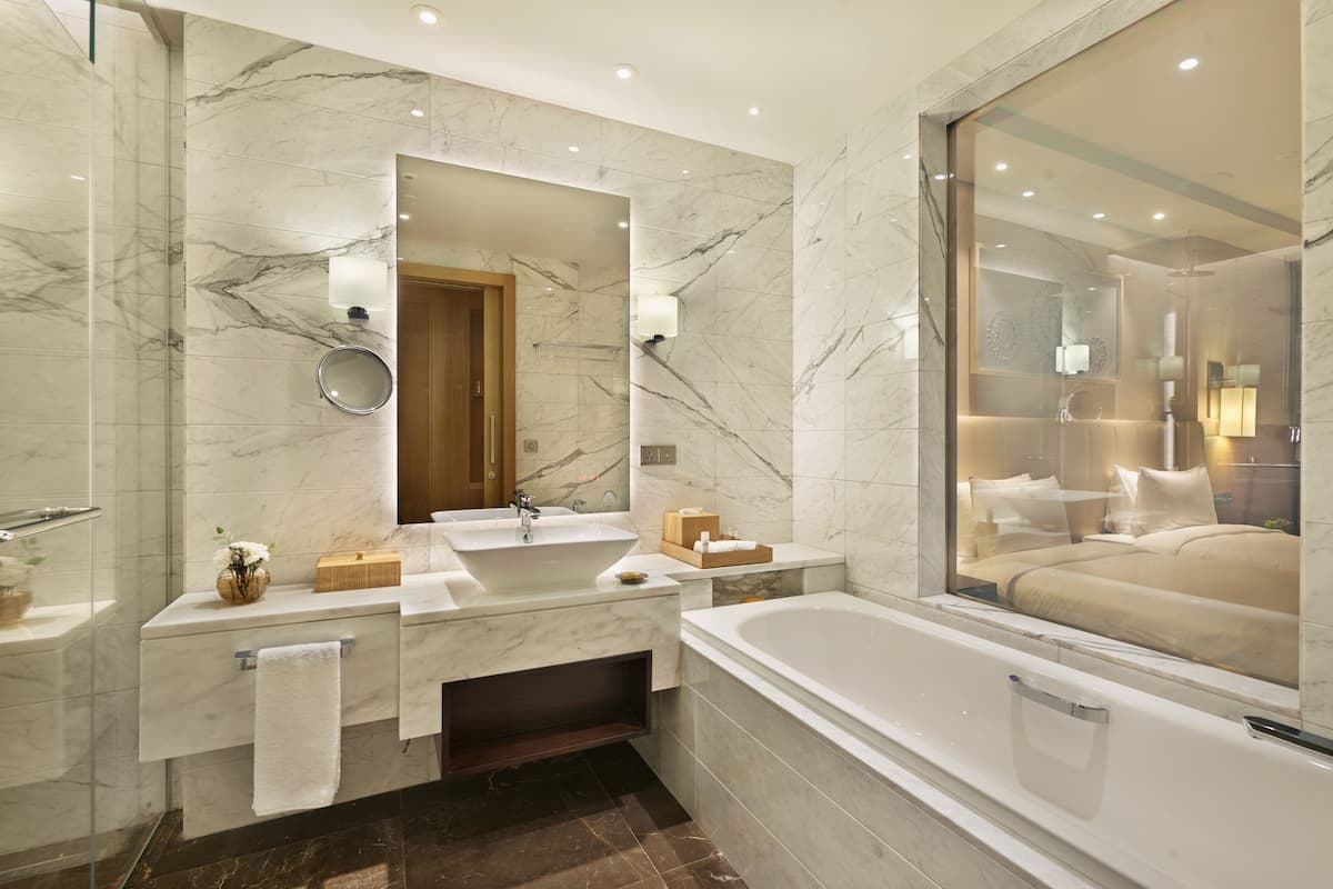 bathrobes, slippers, towels