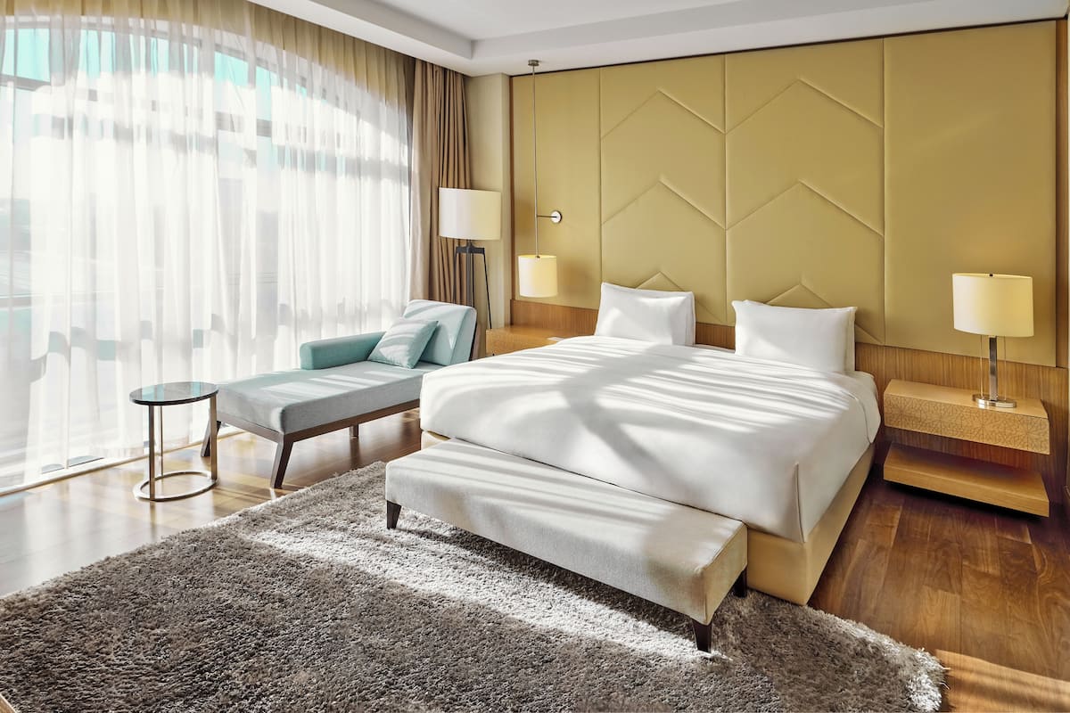 Suite (Diplomat) | Hypo-allergenic bedding, minibar, in-room safe, desk