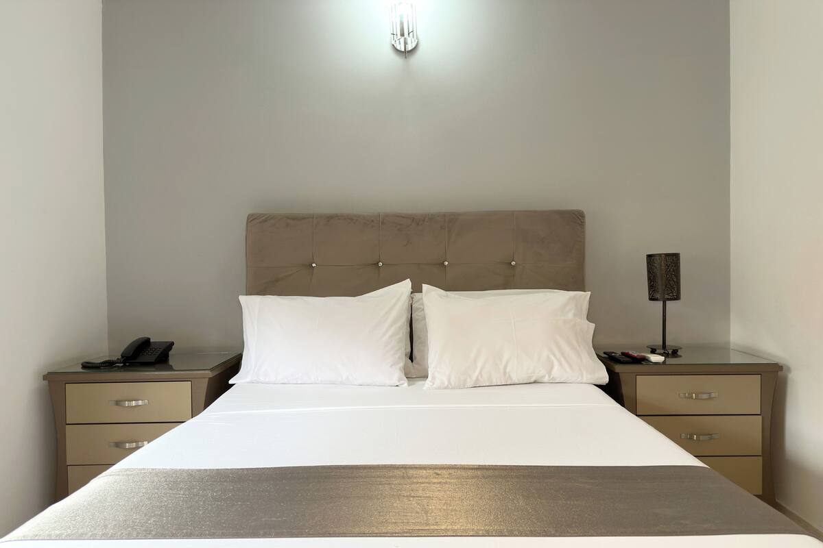 Standard Double Room | Down duvets, in-room safe, desk, blackout curtains