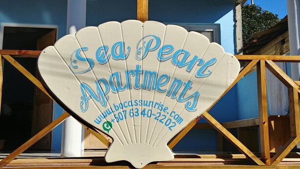 Front of property - Sea Pearl Apartments (Bastimentos)