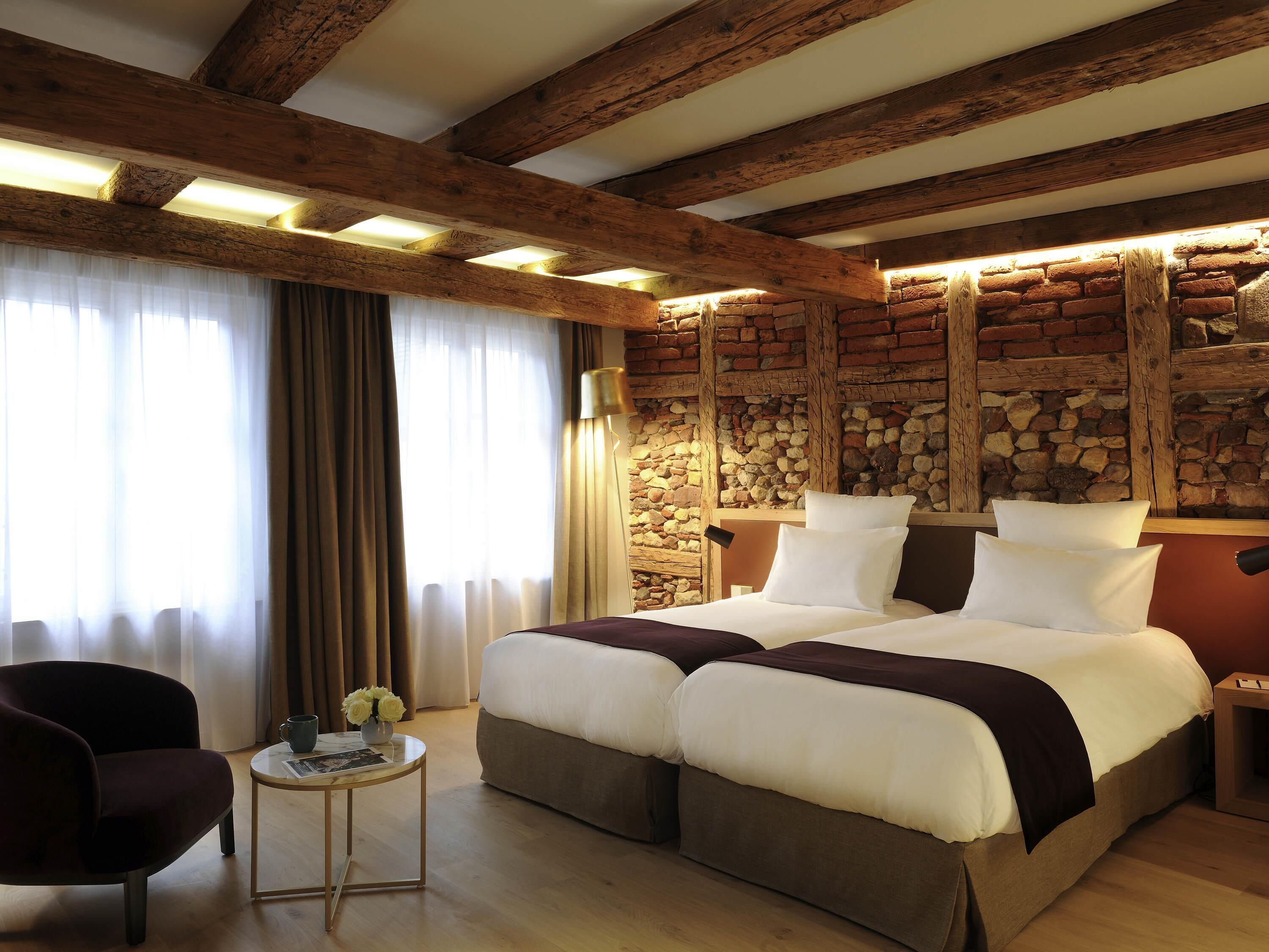 Junior Suite, Multiple Beds | Premium bedding, minibar, in-room safe, desk