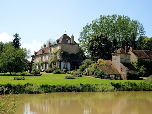 Mansion in Champvert with Pond View Terrace
