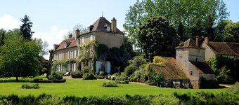 Mansion in Champvert with Pond View Terrace