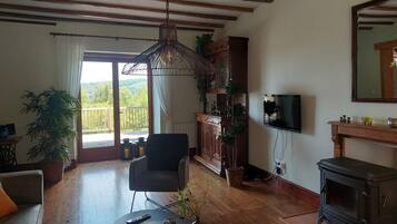 TV, fireplace, DVD player, table tennis