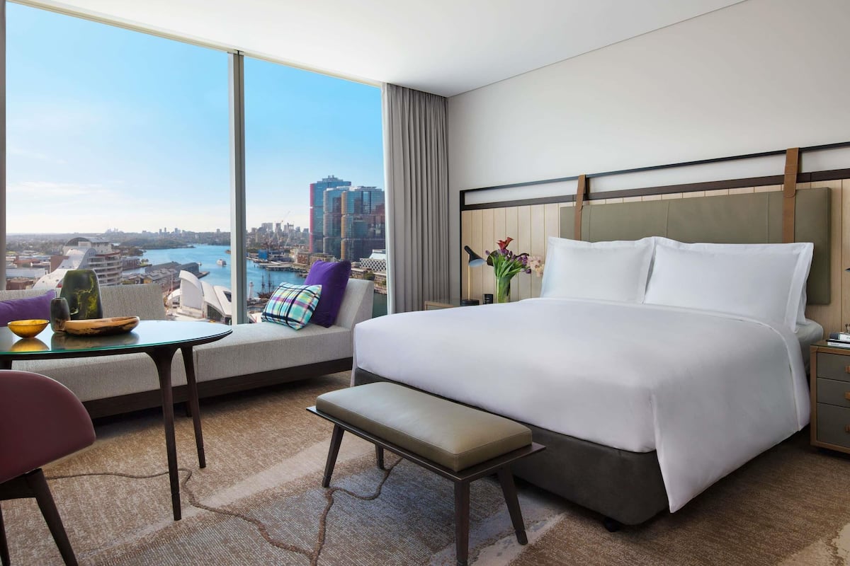 Ropa de cama de alta calidad y minibar