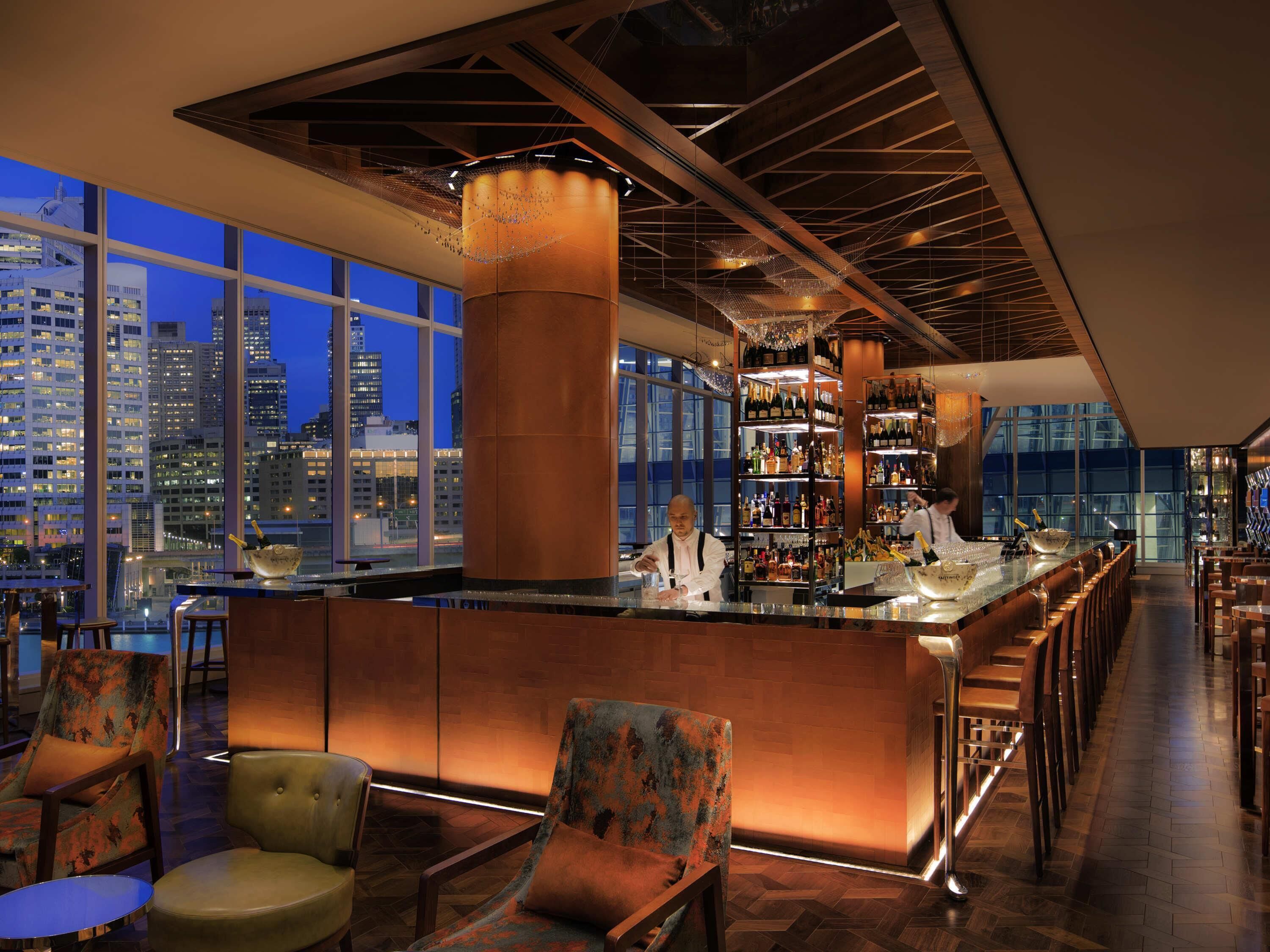 3 bars/lounges, Champagne bar, lobby lounge