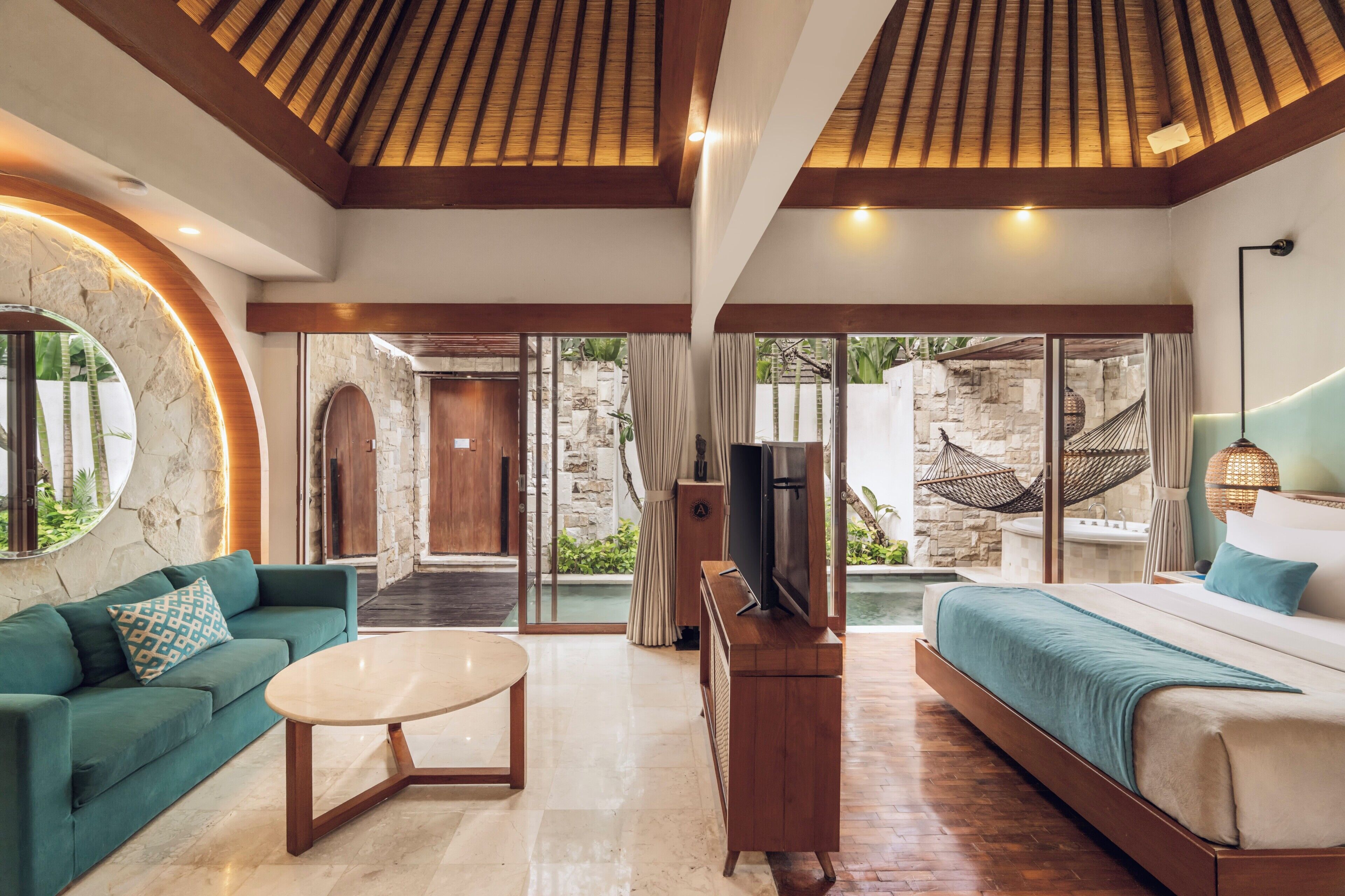 Royal Smart One Bedroom Villa with Private Pool & Hot tub | Living area