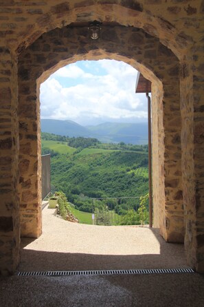 Blick von der Unterkunft