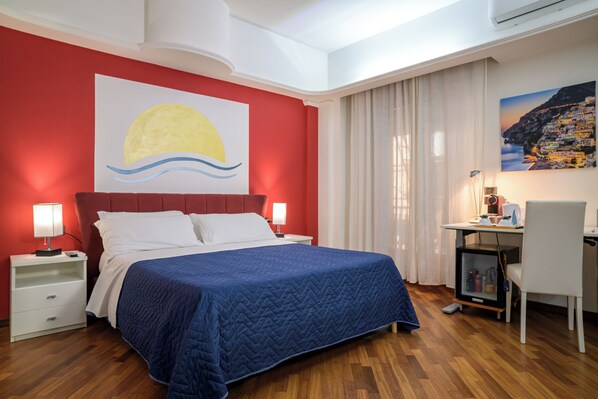 Suite – executive, 1 soverom | Italienske Frette-laken, sengetøy av topp kvalitet og memory foam-senger