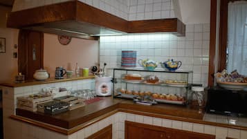 Daily buffet breakfast (EUR 7 per person)