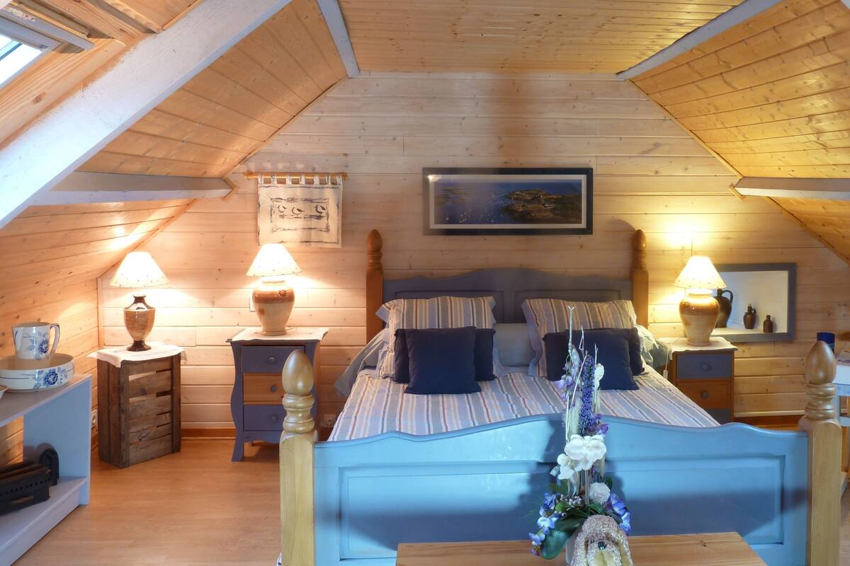 Dúplex, baño privado (Gîte Chausey) | Ropa de cama de alta calidad, cunas gratuitas, wifi gratis