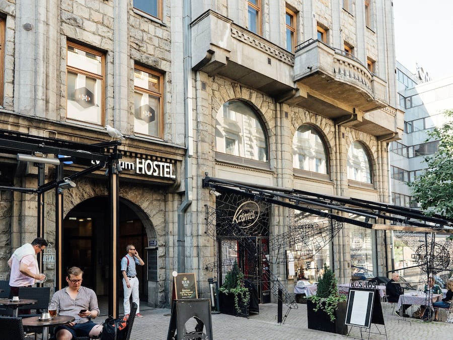 Majoituspaikan sisäänkäynti