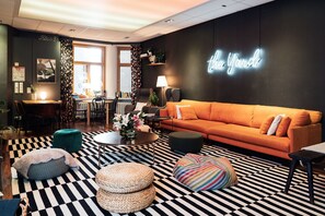 Sittområde i lobbyn