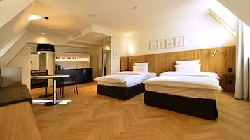 1 habitación y ropa de cama de alta calidad