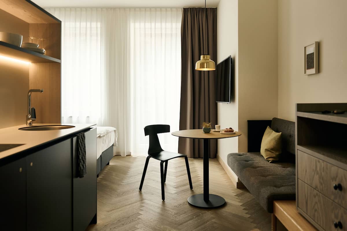 Appartement Confort, coin cuisine | 1 chambre, literie de qualité supérieure