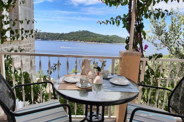 Comfort Apartment, 1 Bedroom, Terrace, Sea View | Terrace/patio