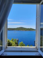 Apartamento standard, 2 quartos, terraço, vista para o mar | Vista do quarto